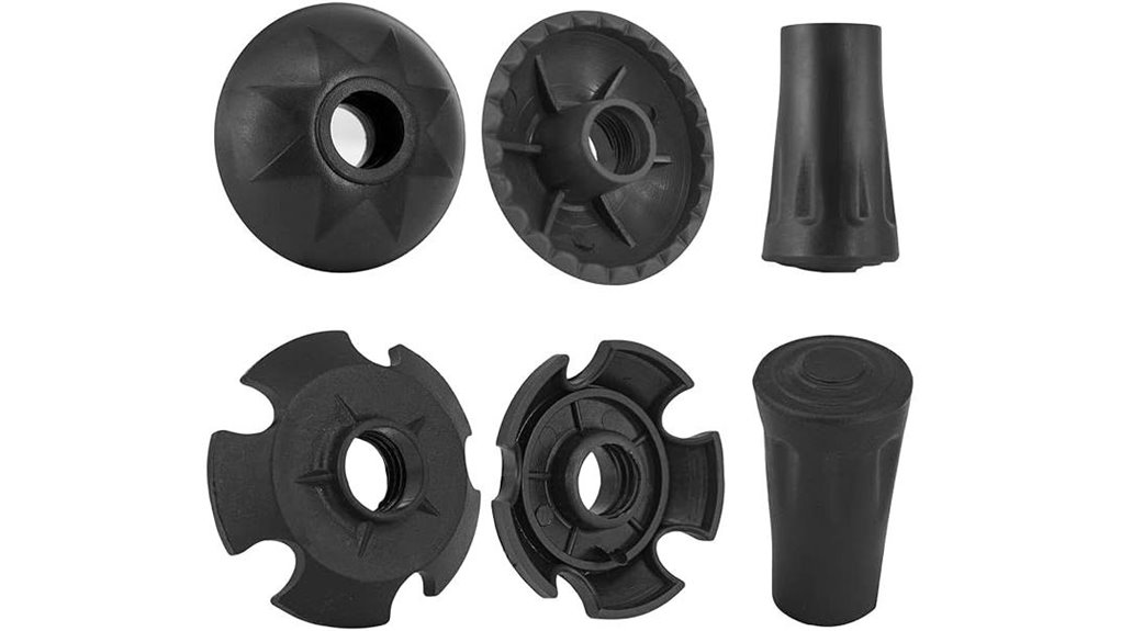 trekking pole rubber replacement tips