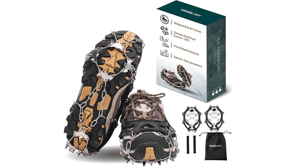 trekkology 19 spike stainless microspikes