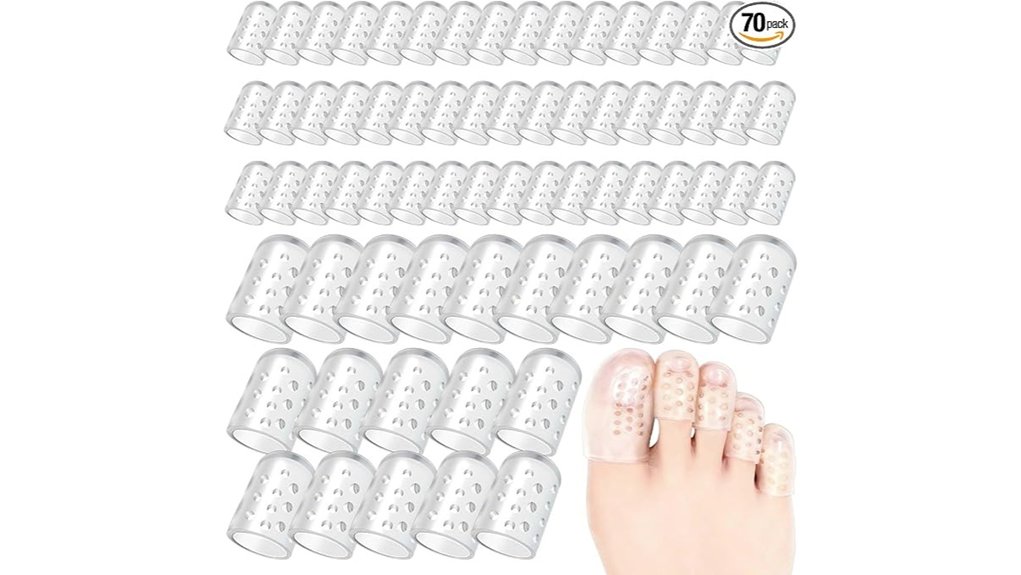 trelaco silicone toe gel caps