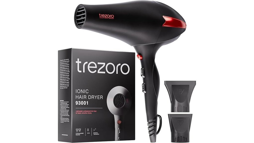 trezoro 2000w ionic hairdryer