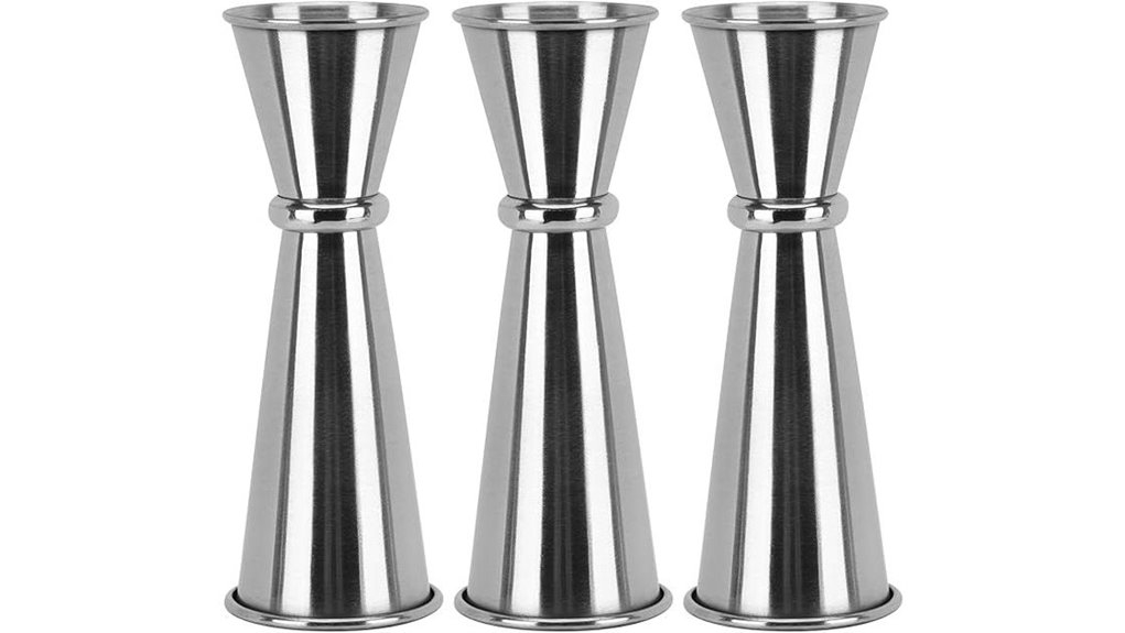 triple cocktail jiggers 2oz 1oz