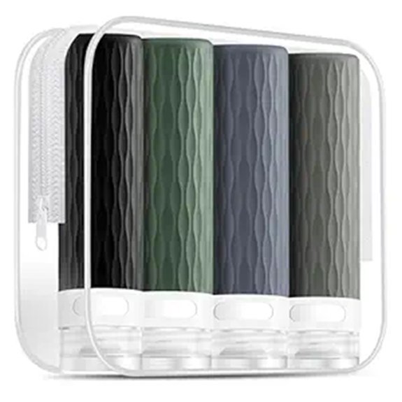 tsa approved 3 4oz silicone bottles