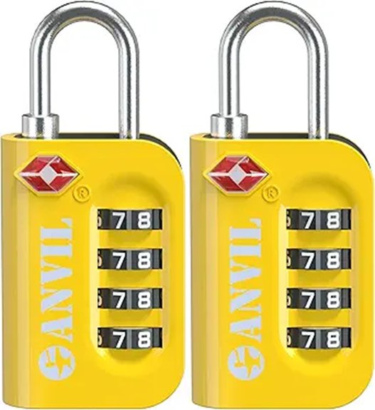 tsa approved 4 digit luggage lock
