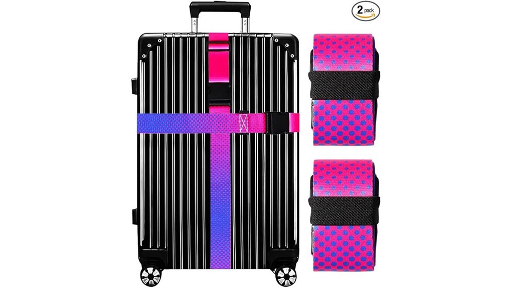 tsa approved gradient luggage straps