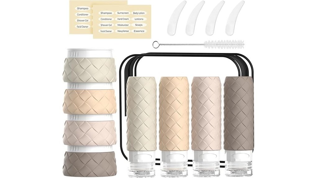 tsa approved silicone travel bottles