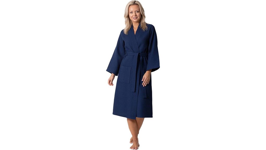 turkish linen waffle kimono robe