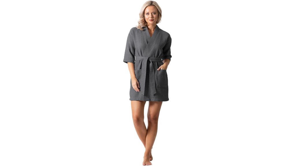 turkish waffle knit spa robe