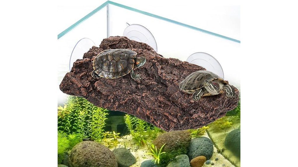 turtle basking platform with suction