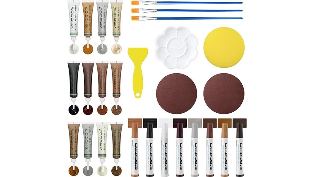 twelve color wood repair kit