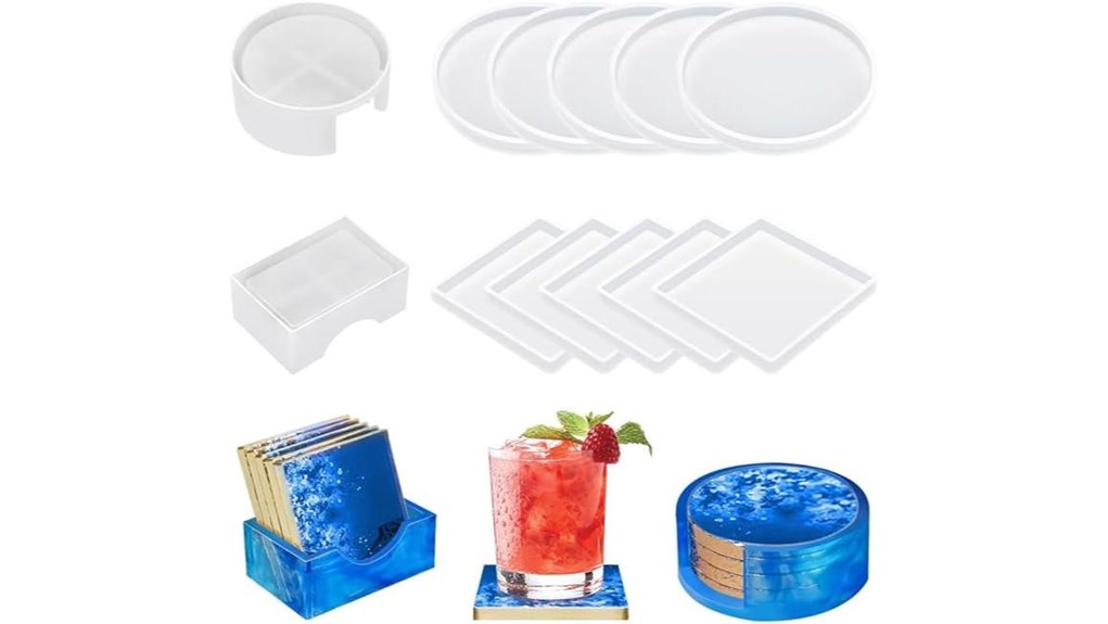 twelve pack silicone coaster molds
