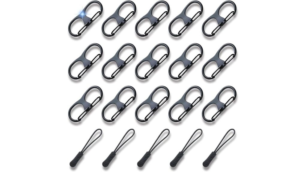 twenty piece anti theft zipper locks