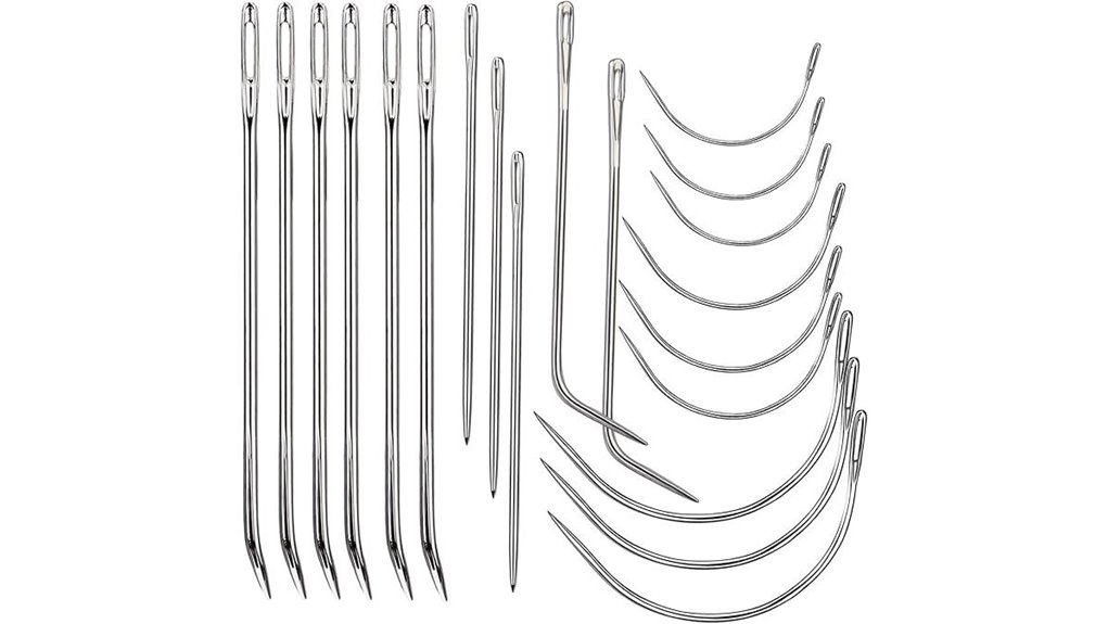 twenty piece leather sewing needles