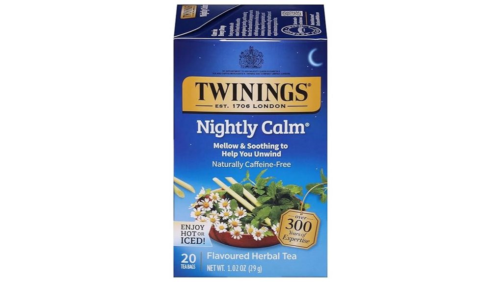 twinings spearmint lemongrass nighttime tea