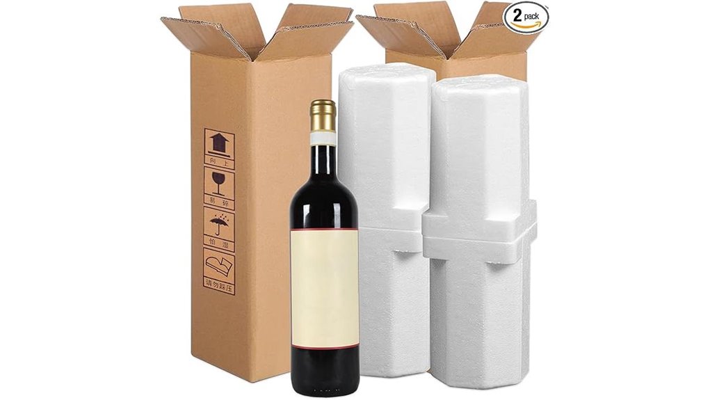 two bottle eps foam packaging