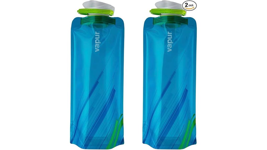 two pack 34oz collapsible water bottles