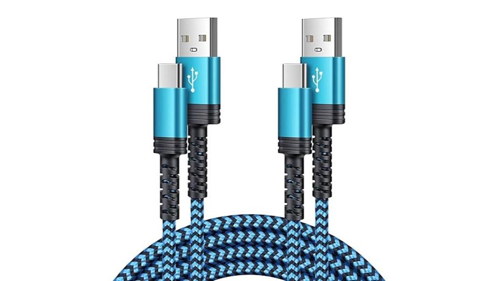 two pack 3ft usb c braided