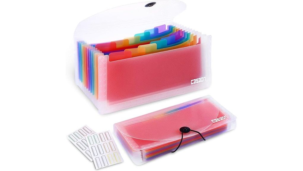 two pack accordion file organizer