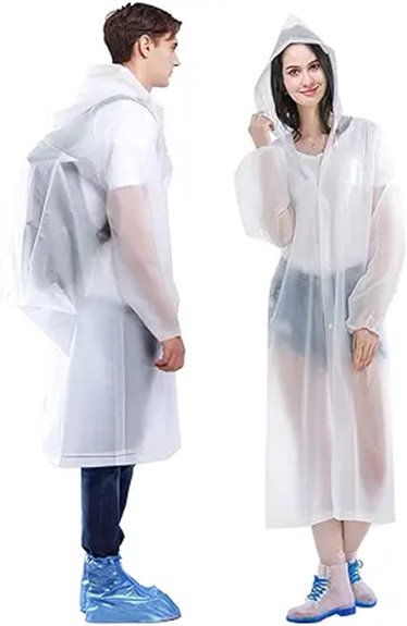 two pack adult rain ponchos