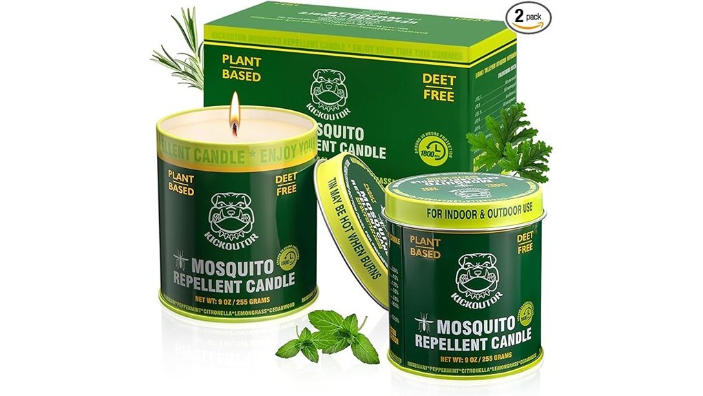 two pack citronella mosquito candles