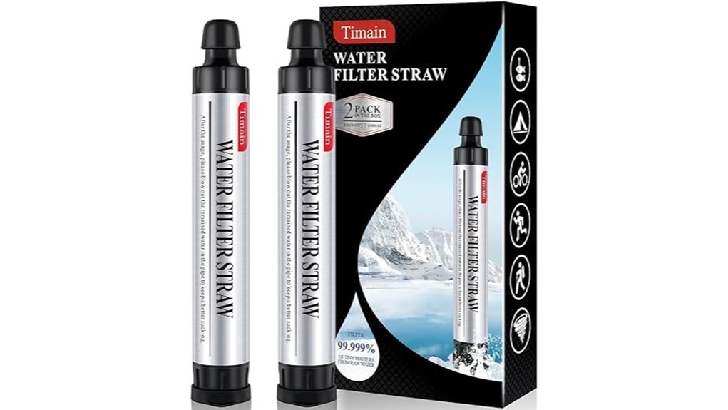 two pack four stage filtered straw