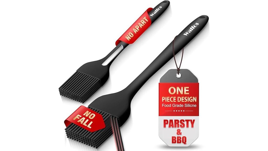 two pack heat resistant silicone brushes
