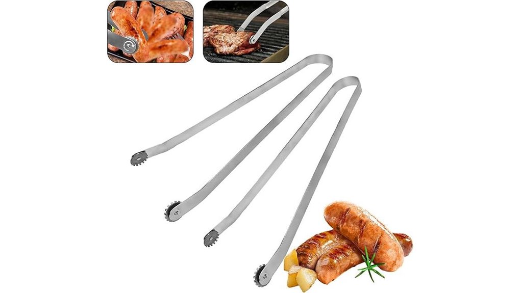 two pack heavy duty stainless steel tongs