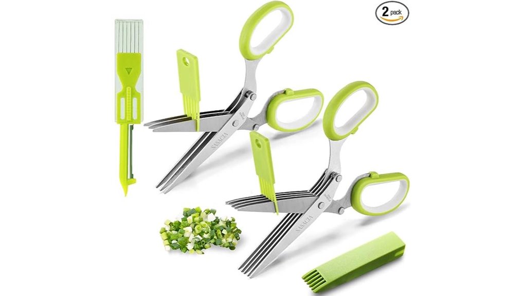 two pack herb scissors set