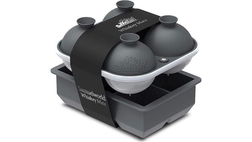 two pack large silicone ice trays