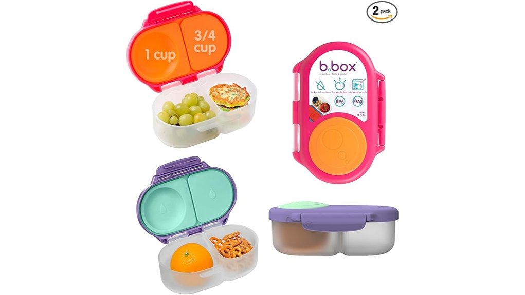 two pack mini bento boxes