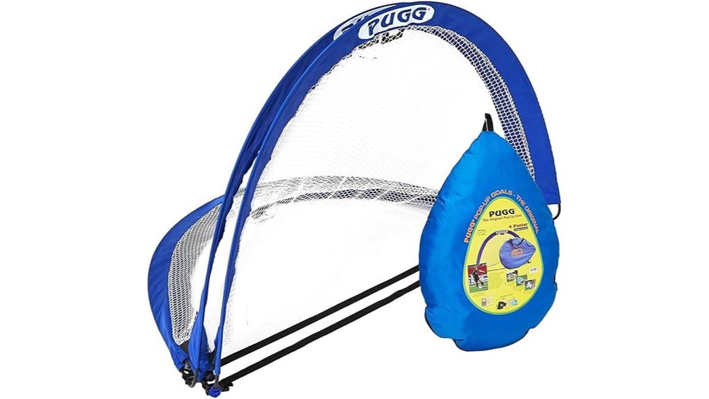 two pack portable pop up soccer goals