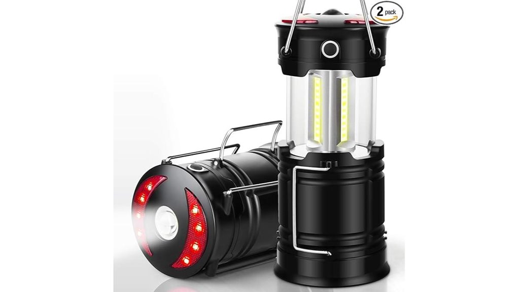 two pack rechargeable led lanterns