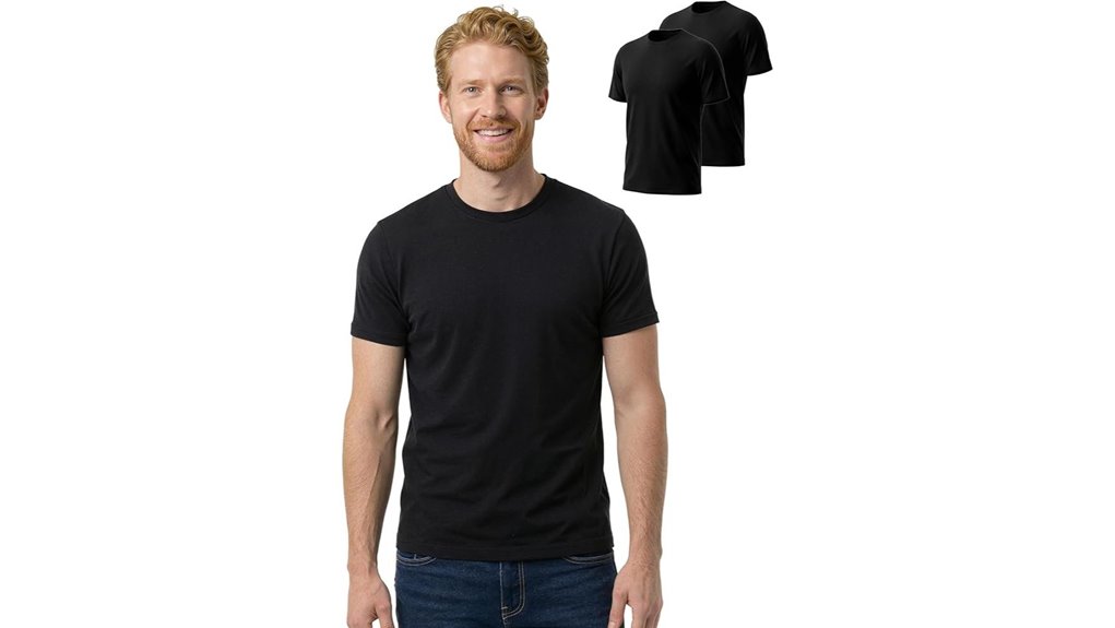 two pack slim merino tees