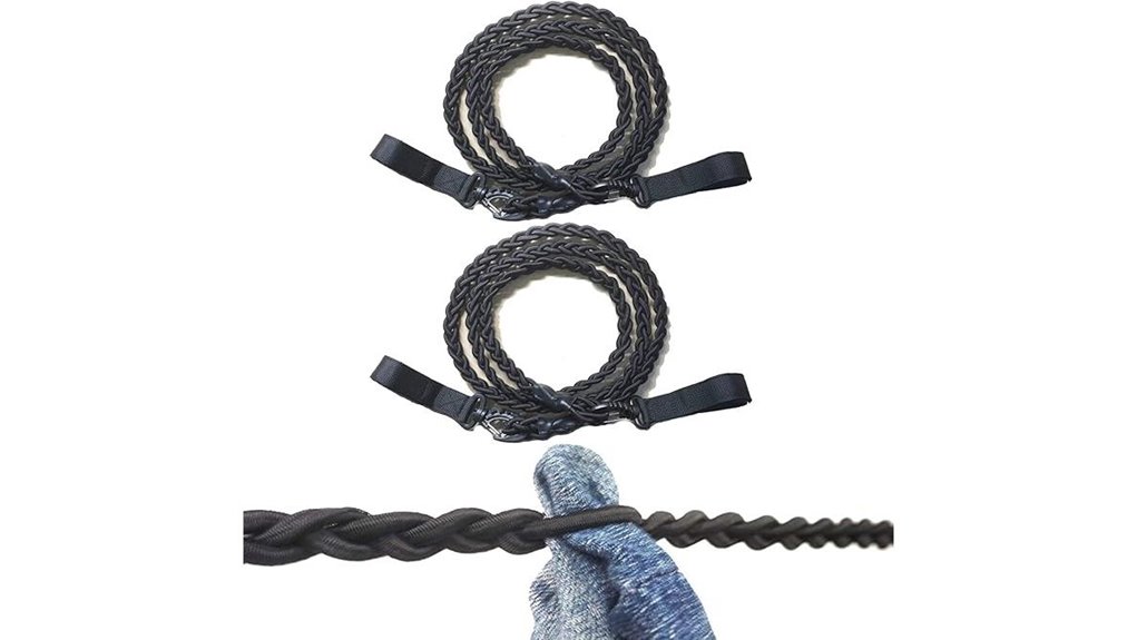 two pack tri braided windproof clothesline