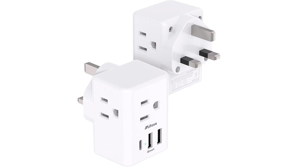 two pack us to uk adapters