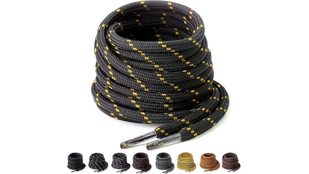 two pairs heavy round laces