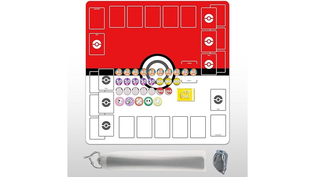 two player trading card mat