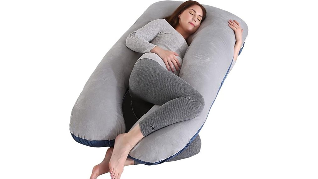 u shaped 55 inch pregnancy pillow