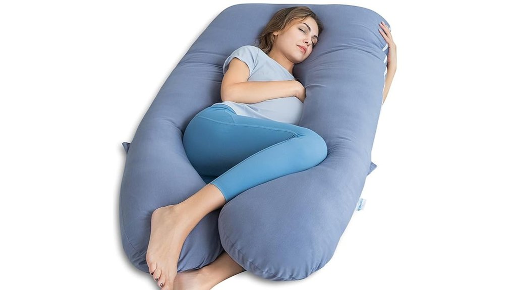 u shaped maternity full body pillow