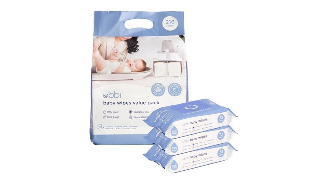 ubbi fragrance free baby wipes