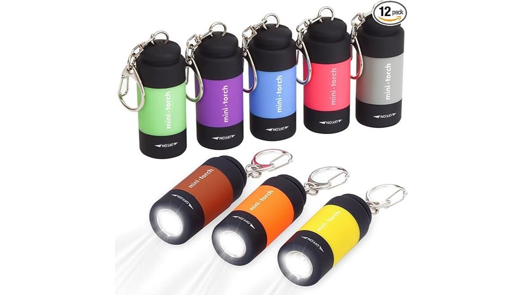 ucec 8 pack mini keychain flashlights