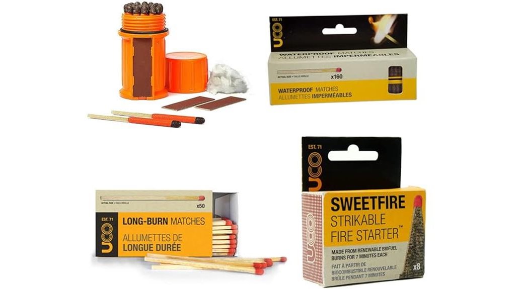 uco waterproof match starter pack