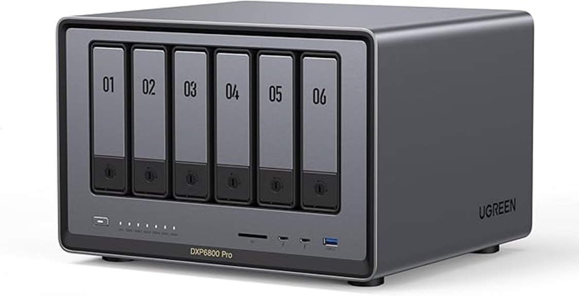 ugreen 6 bay desktop nas