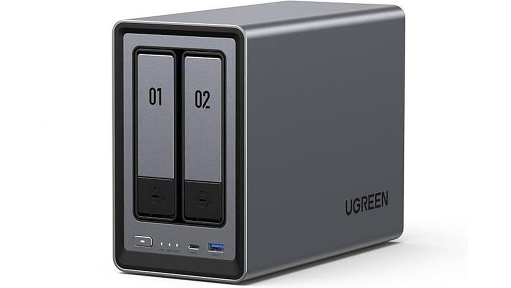ugreen two bay diskless nas