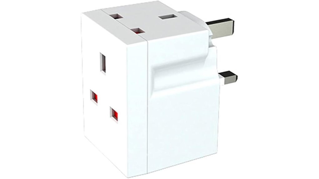 uk three pin mains adapter
