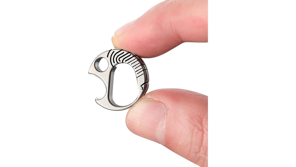 ultra compact titanium bottle opener