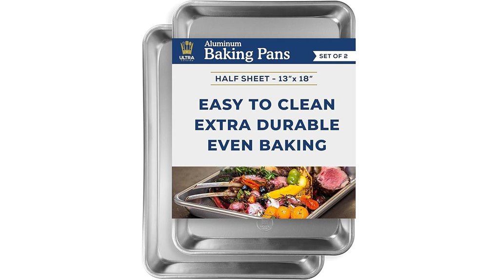 ultra cuisine two pack rimmed pans