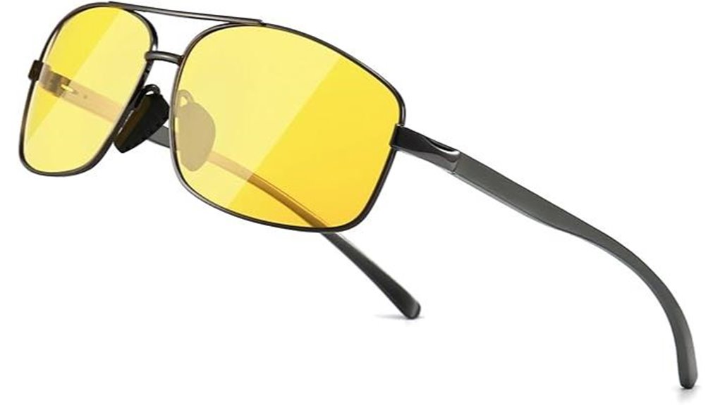 ultra light polarized rectangular sunglasses