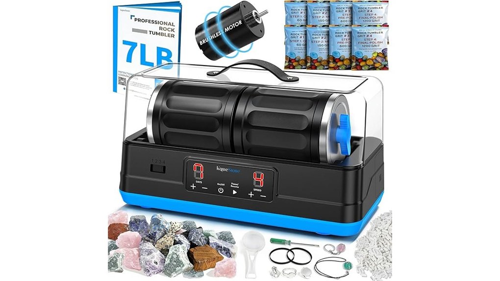 ultra quiet dual barrel rock tumbler