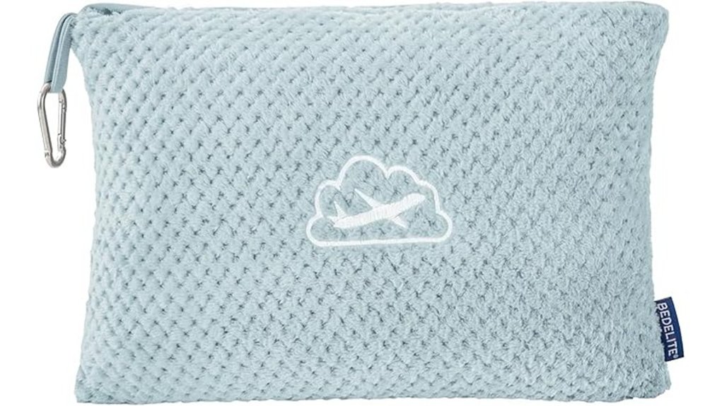 ultra soft blue travel blanket