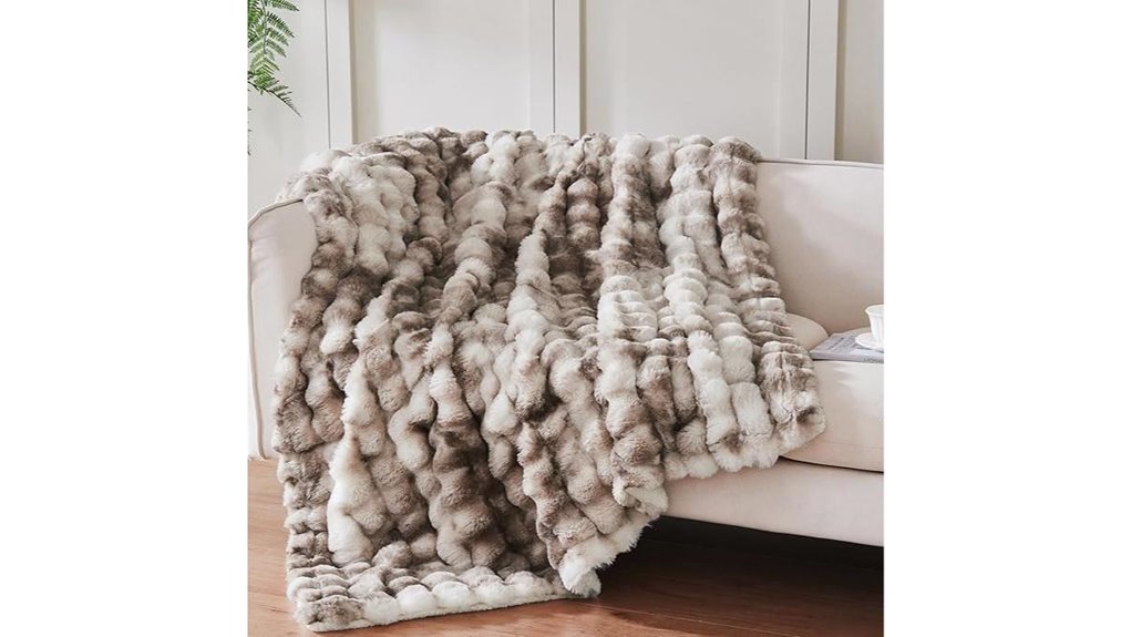 ultra soft faux fur sherpa blanket
